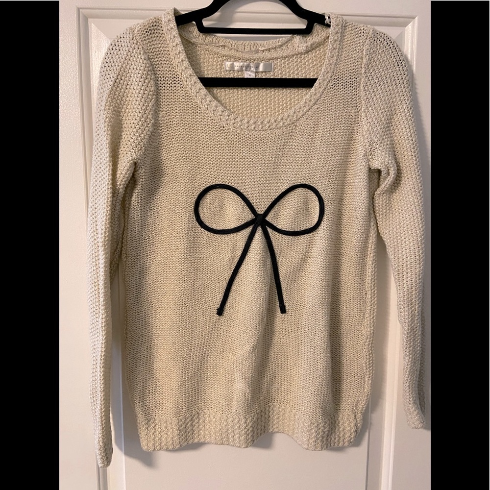 Lauren Conrad bow sweater
